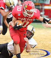 ridgefield park football northjerseysports gave td catch yard lead early mark